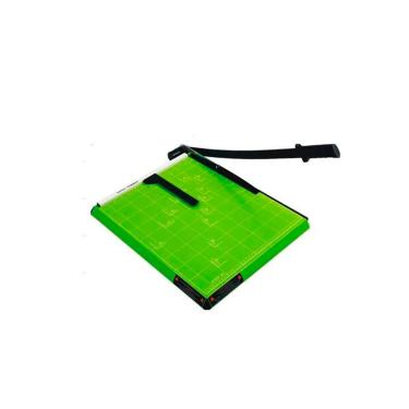 Imagem de Guilhotina A4 com Margeador Magnético Verde - 12 Folhas