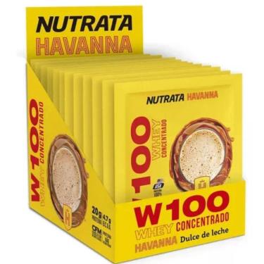 Imagem de W100 Whey - 12 Sachês 30G Dulce De Leche Havanna - Nutrata