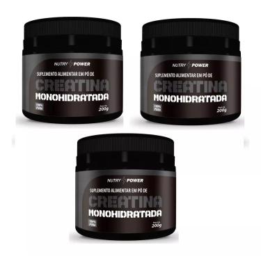 Imagem de Kit 3 Creatina Monohidratada 200g Nutry Power 100% Pura