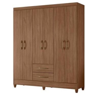 Imagem de Guarda Roupa Casal Panamá 6 Portas Carvalho - Moval