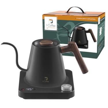 Imagem de Chaleira Elétrica Gooseneck ComTermostato 600ml Para CafÃé Chá EChimarrǎo 110v,Cor Preto
