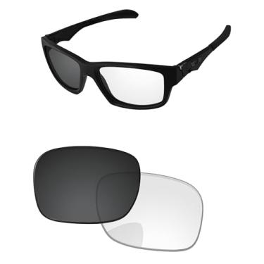 Imagem de PapaViva Lentes de reposição para óculos de sol Oakley Jupiter Squared OO9135/Jupiter Carbon OO9220 56 mm Eclipse cinza fotocromático não polarizado