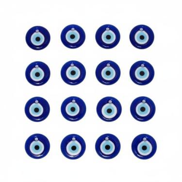 Imagem de Kit 10 Olho Grego 8mm  Miçanga Protetora para Pulseiras, Brincos e Col