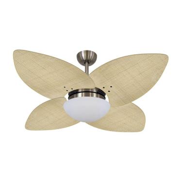 Imagem de Ventilador De Teto Dormamu Bronze 4 Pás Palmae Natural 127V