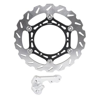 Imagem de Tusk Kit de rotor de freio flutuante tufão grande, dianteiro 270 mm compatível com Yamaha YZ125/250 1998-2007, YZ250F 2001-2006, YZ450F 2003-2007
