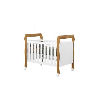 Imagem de Berço que vira cama com Colchão - Anjinho -MobiBaby