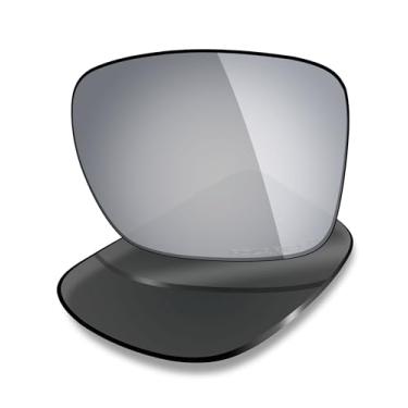 Imagem de Mryok Lentes de reposição para óculos de sol Costa Del Mar Mainsail, HD Polarized, proteção UV, resistente a impactos e ajuste perfeito, Titânio prateado espelhado, One Size