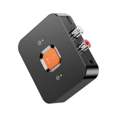 Imagem de TECKEEN Adaptador receptor Bluetooth 6.0 adaptador de áudio Bluetooth RCA/AUX HiFi estéreo música TV casa carro