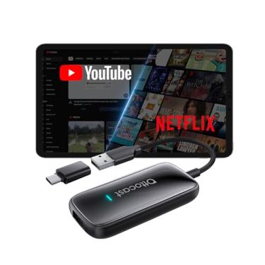 Imagem de OTTOCAST Adaptador automotivo Play2Video Ultra 2026 sem fio CarPlay Android, dispositivo de transmissão de carro AI Box com Netflix/YouTube/IPTV integrado, suporta reprodução de unidade USB
