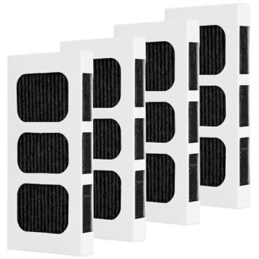 Imagem de Pacote com 4 substituições de filtro de ar para geladeira Paultra2 compatíveis com filtros de ar Frigidaire Pure Air Ultra II Pureair Ultra 2 Electrolux 242047805 4582822 EAP12364179 e AP6285787