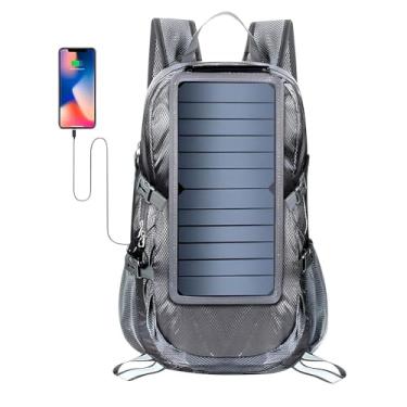 Imagem de Mochila Solar Dobrável 30L 6,5W 5V Cinza