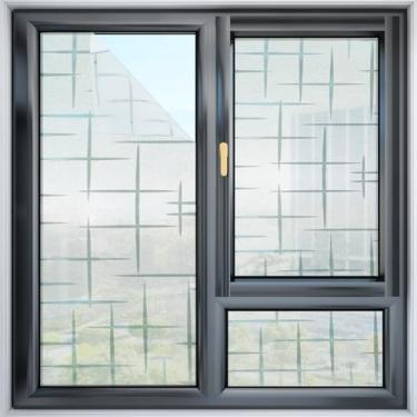 Imagem de Película de privacidade para janela, hibisco fosco com aderência estática, 30 x 199 cm, sem cola, removível, não adesiva, capa de vidro para portas de banheiro, varanda, escritório