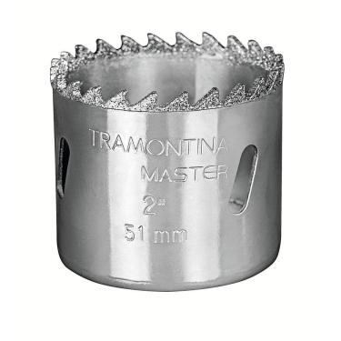 Imagem de Serra Copo Diamantada 114 Mm 4.1/2" Com Dente De Metal Duro E Aço Especial Cromado