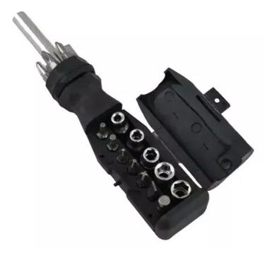 Imagem de Kit Jogo Chaves Intercámbiaveis Soquete Bits Adaptadores Fenda Philips Torx Boca Rosca Hexagonal