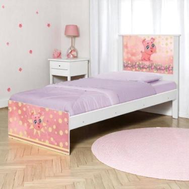 Imagem de Cama Solteiro Com Cabeceira Barcelona Pig