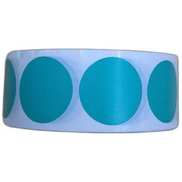 Imagem de Etiqueta Adesiva Bolinha Colorida Verde 25Mm 2,5 Cm Rolo - Dc Automaçã