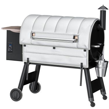 Imagem de Utheer Cobertor de isolamento para Traeger Pro 34, série 34, BAC10206 - Aquecedor térmico com isolamento para Traeger BAC628, Texas Models Acessórios de grade de pellets