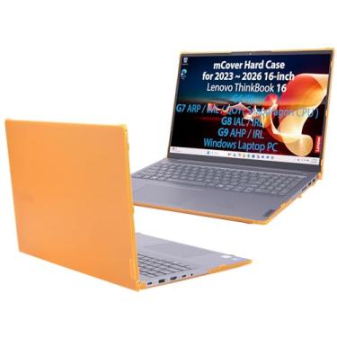 Imagem de mCover A capa é compatível apenas com Notebook Lenovo ThinkBook 16 G6 / G7 / G8 / G9 Series 2023-2026 (Não serve para nenhum outro modelo Lenovo) - Laranja