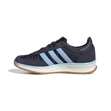 Imagem de adidas Tênis feminino Run 72, Azul marinho/azul brilhante/branco, 34