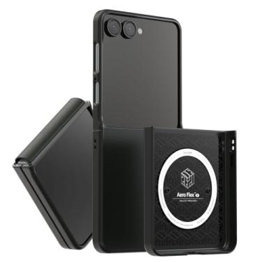 Imagem de araree Capa Aero Flex M Samsung Galaxy Z Flip 6 【Versão melhorada】 com proteção de dobradiça, compatível com acessórios Magsafe e Chager anti-impressões digitais, capa fina e fina, à prova de choque