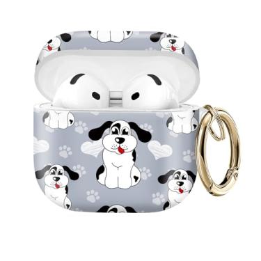 Imagem de Capa protetora compatível com AirPod 4 com chaveiro dourado para AirPods de quarta geração de 2024. Capa protetora de fone de ouvido sem fio à prova de choque, poeira (padrão caubói)