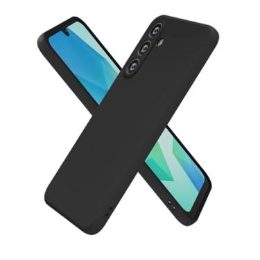 Imagem de oakxco Capa de silicone para Samsung Galaxy A16 5G, ultrafina e fina para mulheres e meninas, cor lisa lisa minimalista estética fofa design feminino, gel de borracha macia TPU com capa para câmera