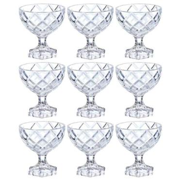 Imagem de Taças de Sobremesa em Vidro Pineapple 170mL 9 Peças - Hauskraft