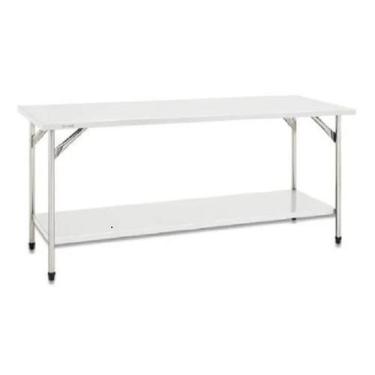 Imagem de Mesa Total Aço Inox 304 Fritomaq 120x70cm Prateleira