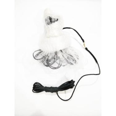 Imagem de Tarrafa fio 0.25 12 8 metros de roda , peixes lambari , camarão , peix