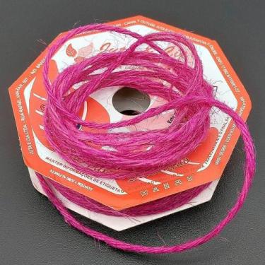 Imagem de Rolos Fio De Juta Decoração Natal Cordão Rosa 20m Kit 8pçs - OUTRAS MA