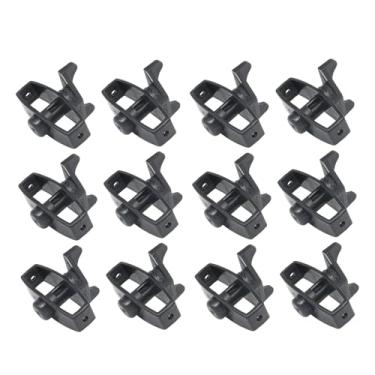 Imagem de Bothyi Tensionador de cerca elétrica, ferramenta reutilizável e fácil de instalar para cercas, ferramenta de reparo para postes de fazenda, pomar e, Preto 12 Peças