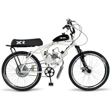 Imagem de Bicicleta Motorizada 80cc Aro 26 Modelo Caiçara com Kit Banco XR, Suspensão Dianteira, Freio a Disco, Motor 2 Tempos, Completa