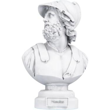 Imagem de Estátua Busto Menelau - Rei Grego (Cor Mármore)