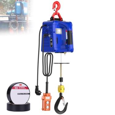 Imagem de Guincho EléTrico PortáTil De 1500 W Com Controle Remoto Com Fio E Sem Fio,Capacidade De Carga De 500 Kg,Cabo De AçO De 7.6 Metros Para ElevaçãO E Reboque Em Garagens,ArmazéNs