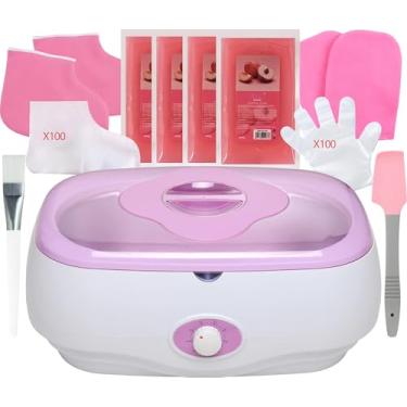 Imagem de JOJOCOSMO Máquina de cera de parafina para mãos e pés - 5000 ml de grande capacidade, derretimento rápido de cera, controle inteligente de temperatura, tratamento de spa hidratante e hidratante em