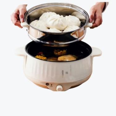 Imagem de Panela de Arroz，Panela de Arroz Eletrica 220v，úNica Dupla Camada，VáRios Tamanhos Podem Ser Escolhidos，Ideal para RefeiçõEs de 1 A 4 Pessoas(1 Compartimento-24cm-2 camadas)