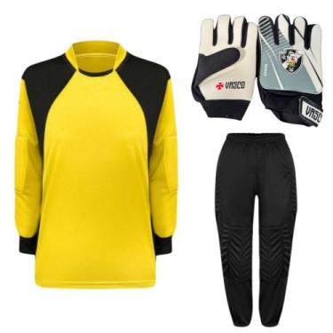 Imagem de Kit De Goleiro TRB + Luva De Goleiro Infantil Vasco DRB Goalkeeper - D
