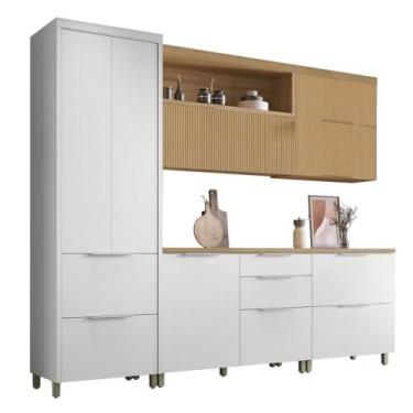 Imagem de Armário De Cozinha Completa 100% Mdf 7 Portas 6 Gavetas Mariah Nesher,