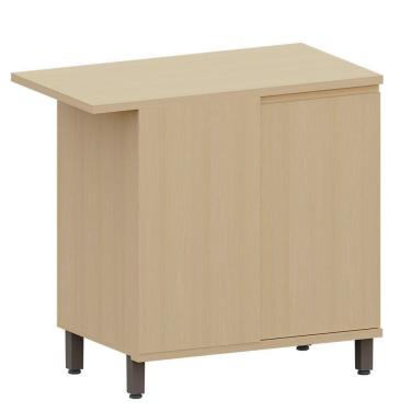 Imagem de Balcão Canto Reto Para Cozinha 1 Porta Mdp/mdf Aurora Carvalho