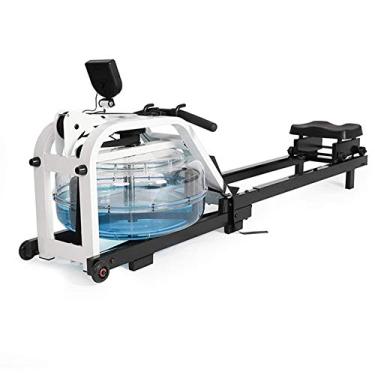 Imagem de Máquina de remo aquático, banco de remo, treinamento suave para as articulações, máquina de remo resistente à água, remo interno, esportes, aço, aeróbico, exercício, equipamento de fitness