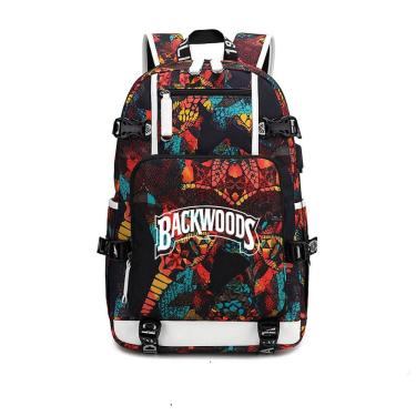 Imagem de Mochila Backswoodsss Anime School para crianças em Oxford 29x13x44cm