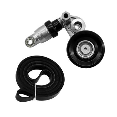 Imagem de GLOCRORET Kit tensor de correia serpentina e correia de transmissão compatível com Honda Accord 2013-2017, CR-V 2017-2019, para Acura TLX 2015-2020 - DOHC 2.4L L4, OEM # 90K-39339