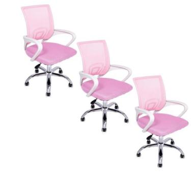 Imagem de Cadeira de Escritório Oficial Begonia Tela Mesh Ergonômica - Oficial W