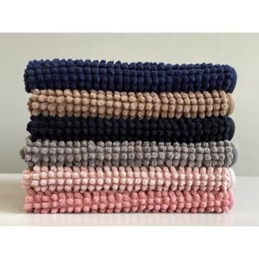 Imagem de Kit Tapete de Banheiro Bolinha Macarrão Antiderrapante 40x60cm - Microfibra Super Absorvente(2 Unidades,Sortido)