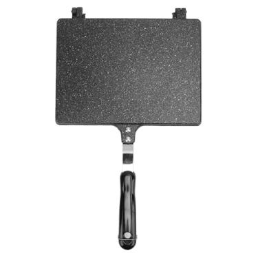 Imagem de AUNMAS Fabricante de Sanduíches Torrados No Fogão, Panela de Liga de Alumínio Antiaderente Com Sabor Aprimorado e Design Fácil de Limpar para Waffles de café da manhã e Camping