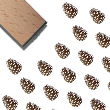 Imagem de CRASPIRE Carimbos de borracha de madeira, pinheiro, cabeça pequena de 1,5 cm, vintage, retrô, decorativa, arte, estampa, selo, sinete para scrapbook, cartão, diário, papel e decoração de álbum de