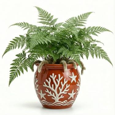 Imagem de Genérico, Vaso Redondo Liso, Uso Interno, Tamanho M, Cinza, Cimento, Recipiente para Plantas, Redondo, Chão, Vaso de Plantas, 15x12x11 cm