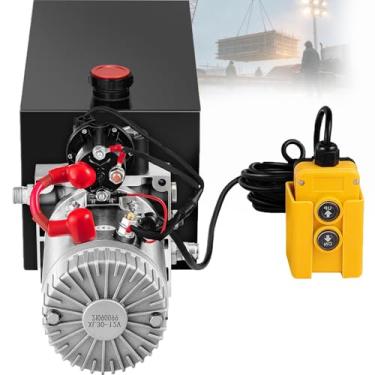 Imagem de Unidade De PotêNcia Eletro-HidráUlica Para ElevaçãO, Unidade HidráUlica, Com ReservatóRio De Metal, 12 Vcc, 10 Litros, Para CaminhõEs Basculantes E Reboques Basculantes