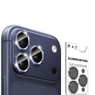 Imagem de BIGFACE Para iPhone 17 Pro Max/17 Pro/16 Pro Max/16 Pro/15 Pro Max/15 Pro/14 Pro Max/14 Pro [Octagon] Protetor de lente de câmera - Capa de câmera de vidro temperado e metal 9H, visualização HD com