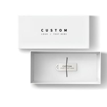 Imagem de Flash drives USB de metal personalizados, pen drives gravados em cartão de memória para marcas comerciais, brindes promocionais corporativos, brindes de eventos com caixa de embalagem personalizada